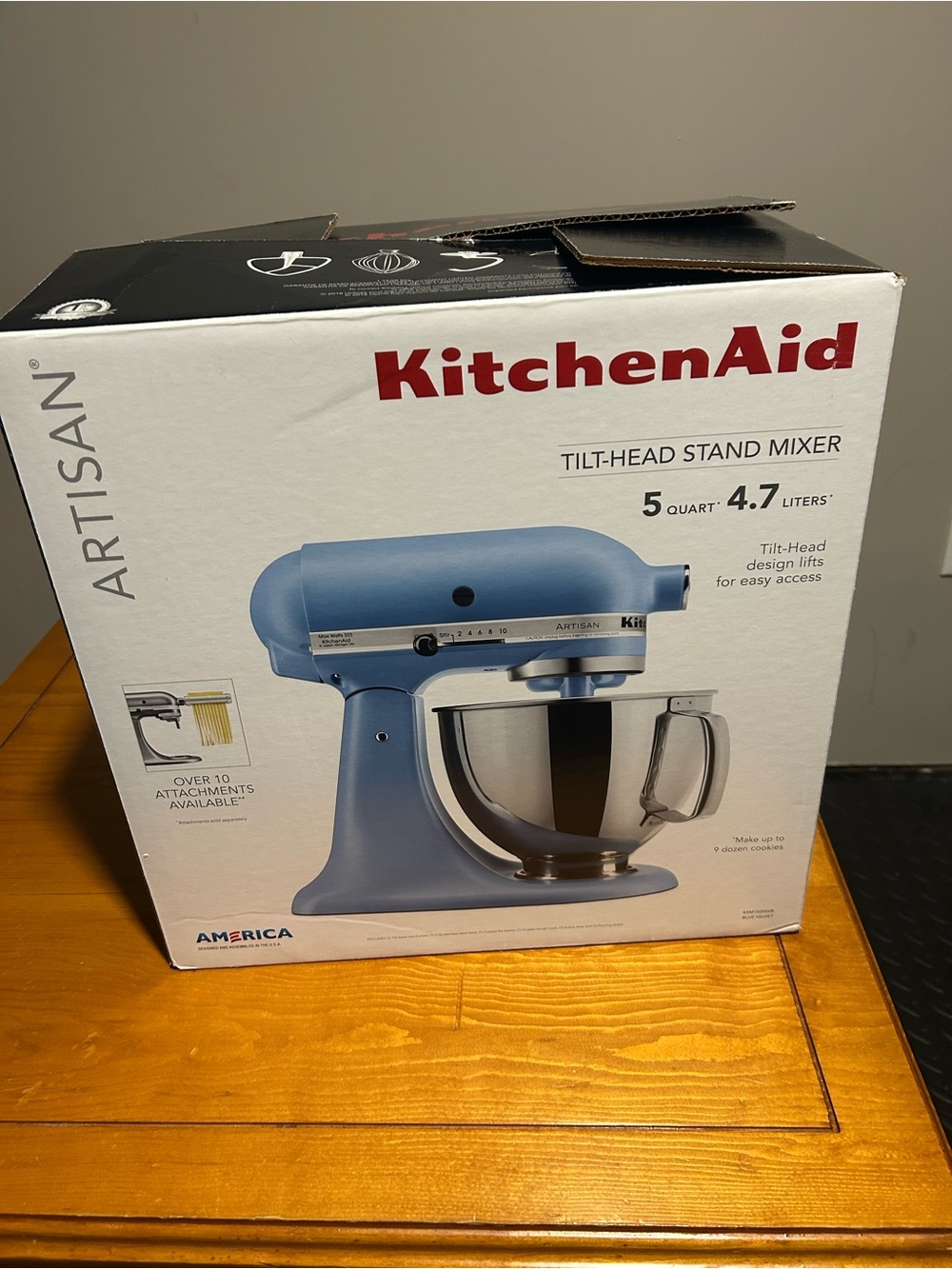 KitchenAid Artisan Tilt-Head Stand Mixer in Light Blue